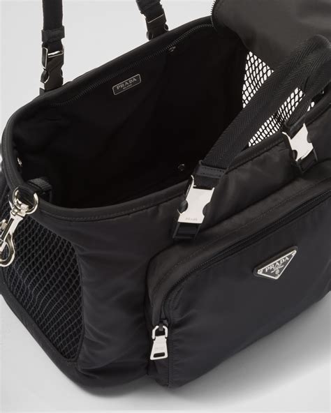 prada pet carrier bag|Prada dog collar and leash.